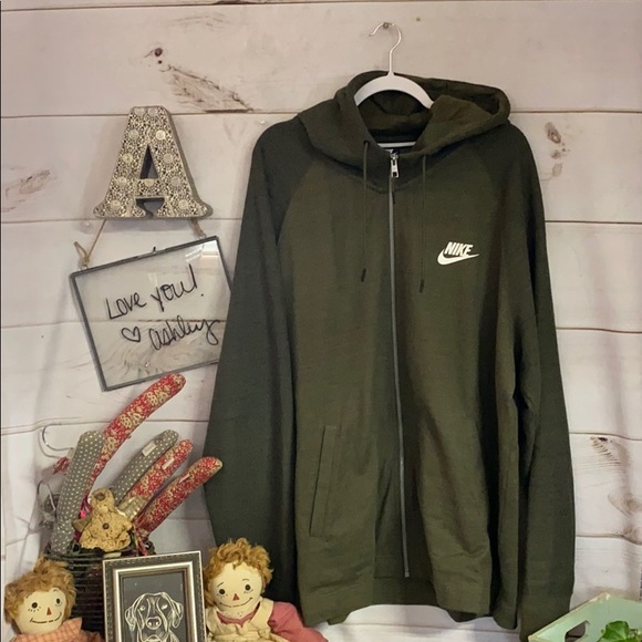 Nike Other - Nike; Green; Hooded Sweatshirt; Hoodie; 2XL